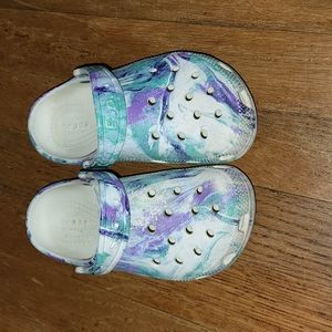 Girls Tye Dye Crocs